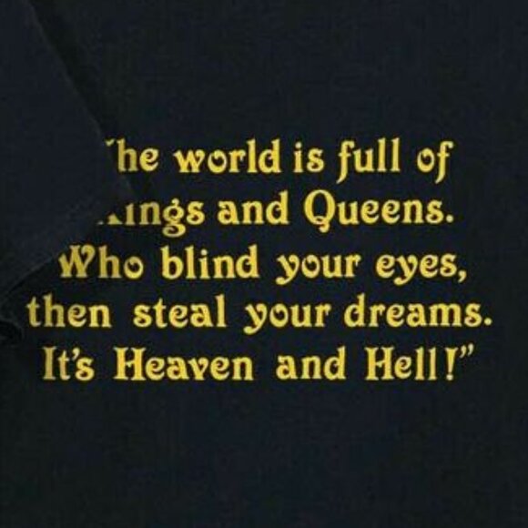 1980 Black Sabbath Heaven And Hell Tour T Shirt 73 - Picture 3 of 6